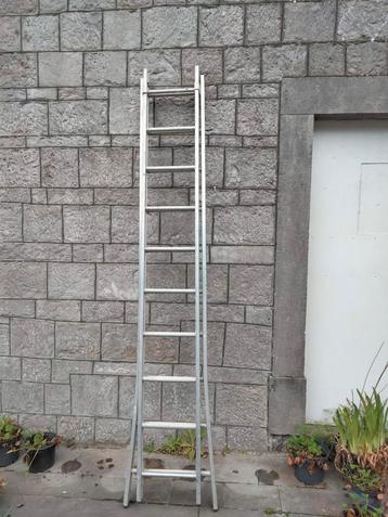 Telescopische aluminium ladder, 2 x 2m50 beschikbaar voor biedingen