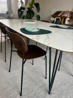 Eettafel Trentino - onderstel zwart metaal - lkeramisch blad, Huis en Inrichting, Ophalen, Zo goed als nieuw, Metaal