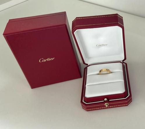 cartier love ring maat 57 met certificaten en aankoopbewijs, Handtassen en Accessoires, Ringen, Zo goed als nieuw, Dame of Heer