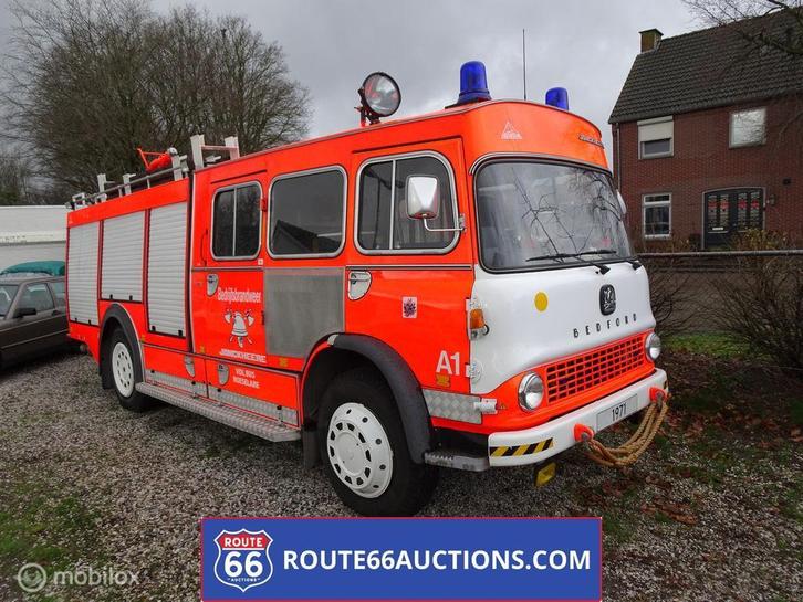 Bedford Fire Truck | 1970 | Route 66 Auctions, Auto's, Oldtimers, Bedrijf, Te koop, Overige merken, Benzine, Overige carrosserie