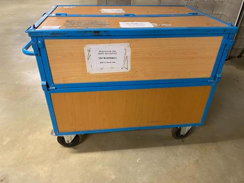 Magazijnkar Fetra magazijnwagen verrijdbaar-afsluitbaar, Doe-het-zelf en Bouw, Transportwagens, Gebruikt, Transportkar, 100 liter of meer