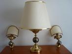 VINTAGE HOLLYWOOD REGENCY STIJL LAMPEN SET VAN 3, Huis en Inrichting, Ophalen, Zo goed als nieuw, Metaal, REGENCY STIJL