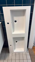 Dubbele lavabo, Huis en Inrichting, Badkamer | Badkamermeubels, Ophalen, 100 tot 150 cm, Zo goed als nieuw, Minder dan 100 cm