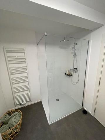 Vaste glazen douchewand 120x200  beschikbaar voor biedingen