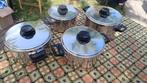 Potten Demeyere Silvinox, Huis en Inrichting, Ophalen, Inox, Keramische plaat, Pot, Bus of Blik