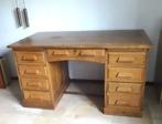 Solide Eikenhouten bureau, Ophalen, Gebruikt, Bureau
