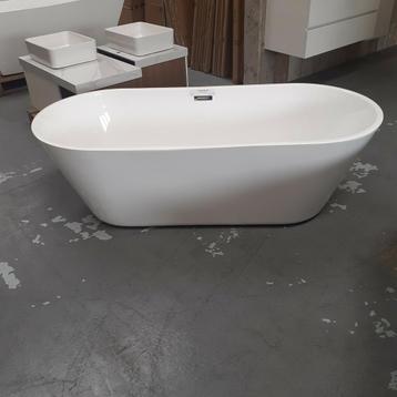 Ruim Glans Wit Ligbad, Badkamer, 180cm, Click-waste, Teika beschikbaar voor biedingen