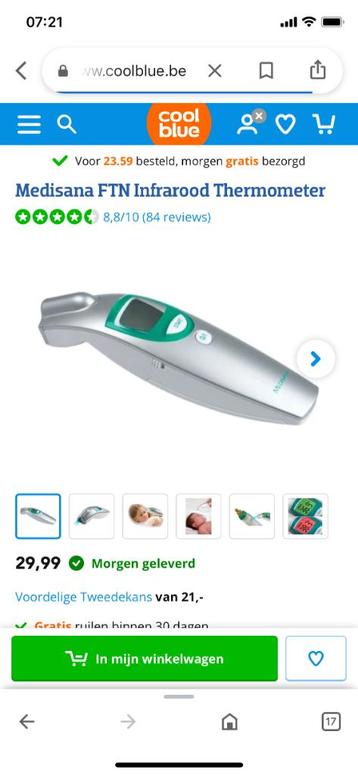 Medisana FTN infrarood thermometer, Enlèvement ou Envoi, Neuf