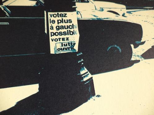 grande sérigraphie Marc De Boever 'Votez le plus... '10/80, Antiquités & Art, Art | Lithographies & Sérigraphies, Enlèvement ou Envoi