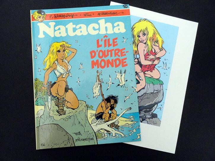 Natacha T10 + XL - L'île d'outre-monde - Walthéry -EO1984, Boeken, Stripverhalen, Verzenden