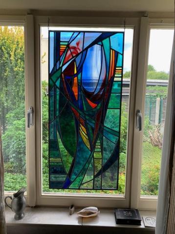 Glasraam, Glas in lood, Raamdecoratie beschikbaar voor biedingen