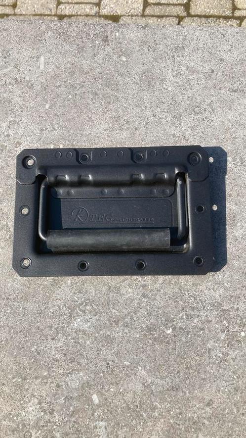 4x “K • TEG “ Flight Case matzwarte inbouw veerhandgreep, Muziek en Instrumenten, Behuizingen en Koffers, Nieuw, Ophalen