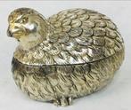 Boîte de rangement design vintage oiseau caille styl Manetti, Antiquités & Art, Enlèvement ou Envoi