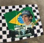 Ayrton Senna vlag, Verzamelen, Automerken, Motoren en Formule 1, Ophalen of Verzenden, Zo goed als nieuw