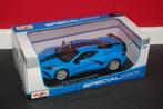 1:18 miniatuur auto maisto corvette 2020 stingray blauw, Hobby en Vrije tijd, Modelauto's | 1:18, Nieuw, Ophalen of Verzenden
