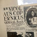zw/w lithografie "Nicolaus Copernicus" Toon Tersas 1973, Antiek en Kunst, Kunst | Litho's en Zeefdrukken, Ophalen of Verzenden