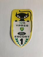 2 stickers rally Ieper Ford Escort Gilbert Staepelaere, Ophalen of Verzenden, Gebruikt, Auto's