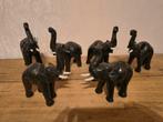 6 éléphants en cuir, Enlèvement ou Envoi