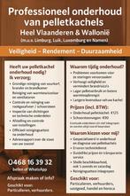 Onderhoud Pelletkachel/ketel, Ophalen, Nieuw