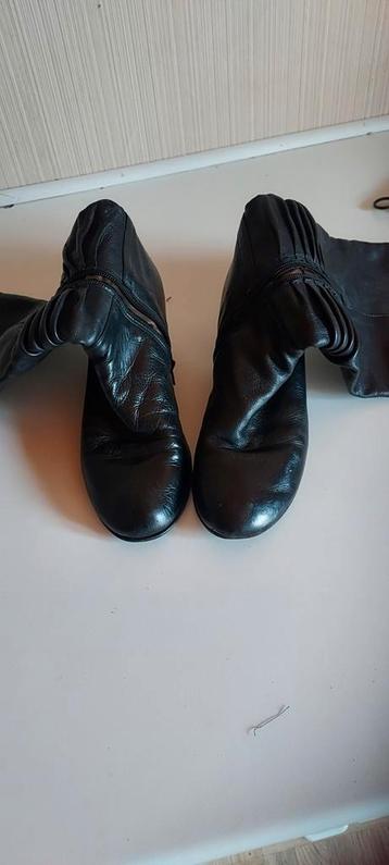 Bottines NATHAN noires taille 38,5 bon état, Enlèvement ou Envoi, Porté, Noir
