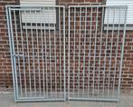 2x hondenren 1x met deurtje  panelen, Dieren en Toebehoren, Hondenhokken, Ophalen, Zo goed als nieuw