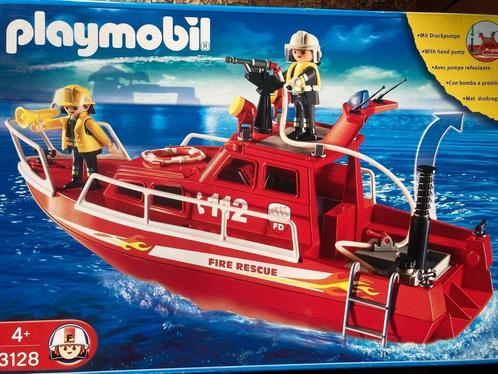 Bateau des sauveteurs pompiers - 3128, Kinderen en Baby's, Speelgoed | Playmobil, Zo goed als nieuw, Complete set, Ophalen