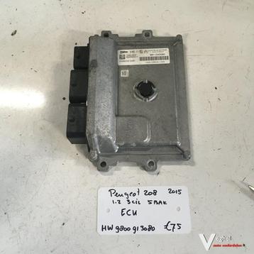 Peugeot 208 1.2 3 cil 5bak 5drs 2015 ECU beschikbaar voor biedingen
