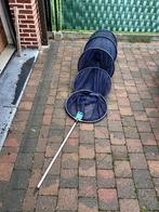2x telescopisch schepnet / 2x opvouwbaar visnet, Ophalen, Gebruikt, Net of Fuik