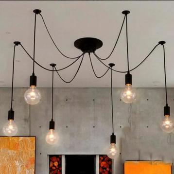 Lustre et 8 suspensions ajustables style contemporain, Enlèvement ou Envoi, Neuf, Contemporain