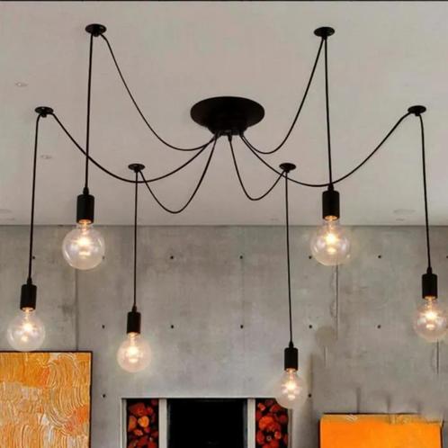 Eigentijdse kroonluchter en 8 verstelbare hangers, Huis en Inrichting, Lampen | Kroonluchters, Nieuw, Ophalen of Verzenden
