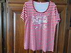 T-shirt rood met wit gestreept, Ophalen, Nieuw, Rood