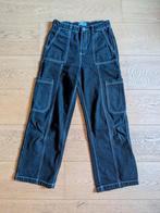 Pantalon cargo noir en jean fille - taille 146 (11 ans), Kinderen en Baby's, Kinderkleding | Maat 146, Ophalen, Gebruikt, Meisje