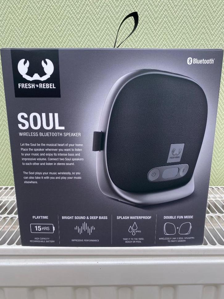 NIEUW Fresh 'n Rebel Soul Bluetooth home speaker  Storm Grey, Audio, Tv en Foto, Overige Audio, Tv en Foto, Nieuw, Verzenden