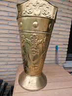 Koperen paraplubak 75 cm hoog, met reliëf.8, Ophalen, Zo goed als nieuw