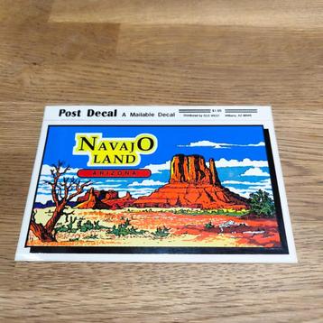 NAVAJO LAND ARIZONA post decal- sticker  beschikbaar voor biedingen