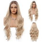 Swiss lace front pruik lang roomblond haar zonder pony Holly, Handtassen en Accessoires, Verzenden, Nieuw