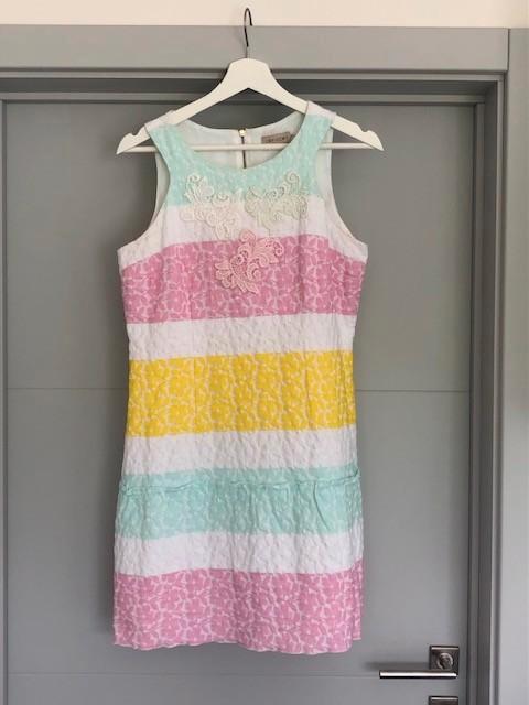 Jurk maat 40 / Oky - Coky, Kleding | Dames, Jurken, Gedragen, Maat 38/40 (M), Boven de knie, Ophalen of Verzenden