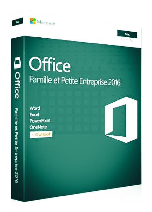 Microsoft Office 2016 Famille et Petite Entreprise pour Mac, Computers en Software, Office-software, Nieuw, MacOS, Windows, Excel