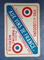 Carte à jouer Wervik (Wervicq) — Aux vins de France, B_86, Enlèvement ou Envoi, Utilisé, Carte(s) à jouer