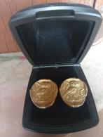 Boutons de manchettes symbole de la sagesse grecque, Handtassen en Accessoires, Manchetknopen, Ophalen, Gebruikt, Overige materialen