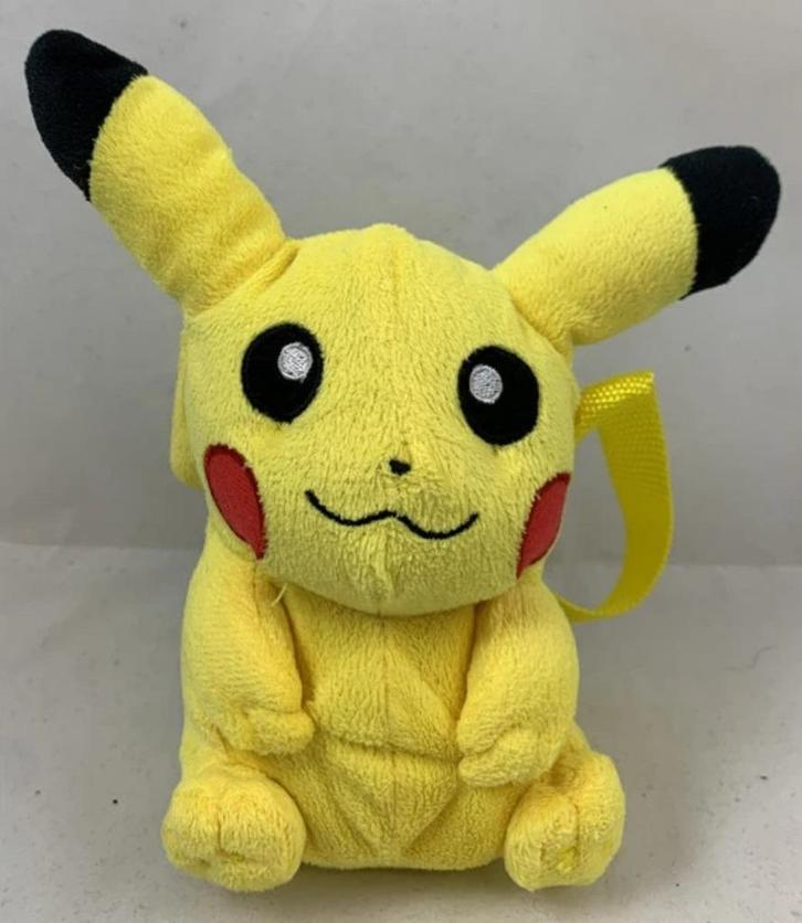 Pokémon Pikachu pluche tas hanger Sambro Nintendo 2016 20cm, Kinderen en Baby's, Speelgoed | Knuffels en Pluche, Zo goed als nieuw