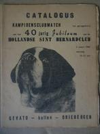 Catalogus kampioensclubmatch Hollandse Sint Bernardclub 1965, Antiek en Kunst, Ophalen of Verzenden