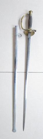 Epée belge avec fourreau lame gravée vers 1900, Envoi, Armée de terre, Épée ou sabre