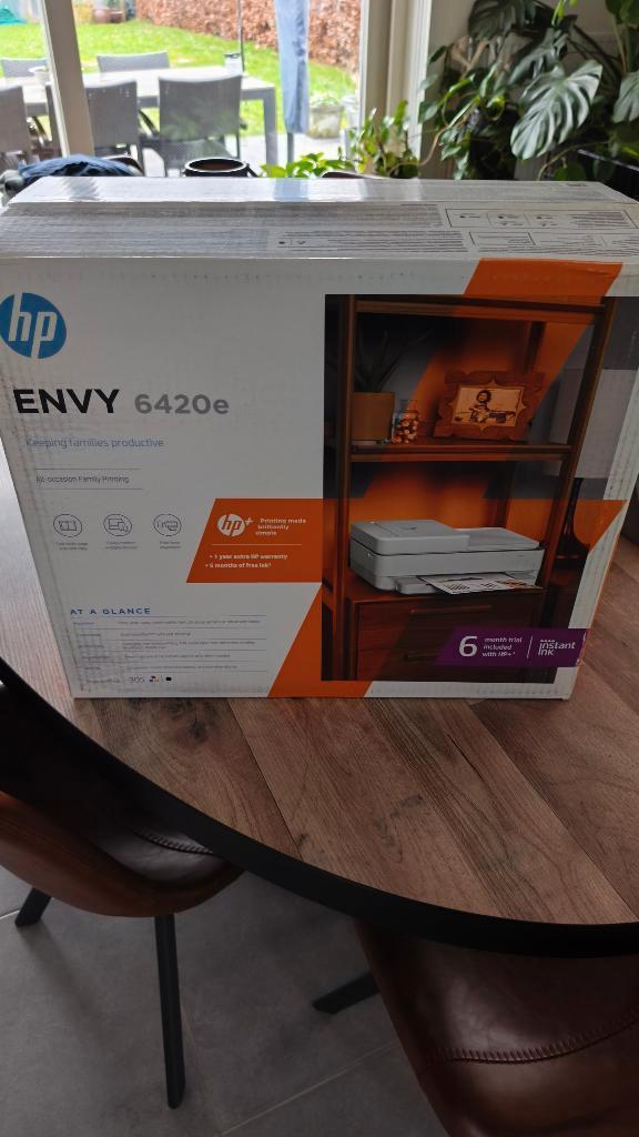 HP Envy 6420e All-in-one inkjetprinter met wifi, Computers en Software, Printers, Nieuw, All-in-one, Inkjetprinter, Faxen, Kleur printen