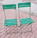Bistrostoeltjes - Terrasstoelen., Tuin en Terras, Ophalen, Gebruikt, Inklapbaar