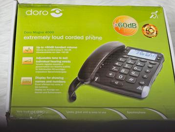 Téléphone amplifié 60dB Doro Magna 4000 pr seniors malentend beschikbaar voor biedingen