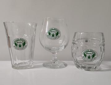 3 verres bières Millevertus, Collections, Enlèvement ou Envoi