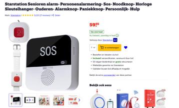Sos- Noodknop Senioren NIEUW beschikbaar voor biedingen