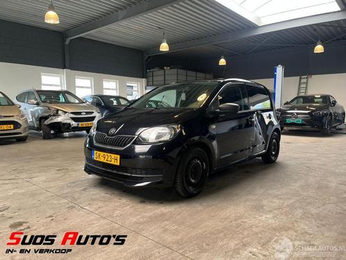 Skoda Citigo 1.0 Greentech Active NL NAP! (bj 2018), Auto diversen, Ongevalwagen, Handgeschakeld, Benzine, Stadsauto, Zwart