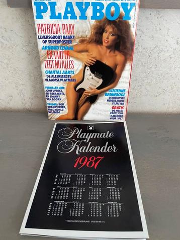 Nederlandstalig Playboy  1986 met playboykalender 1987 beschikbaar voor biedingen